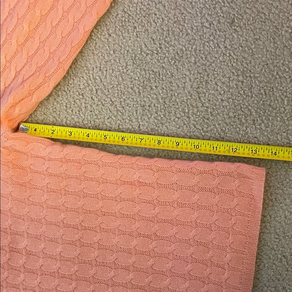 Vintage Belford 100% Cashmere Peach Mousse Sweater, Size L NWT - Picture 6 of 7